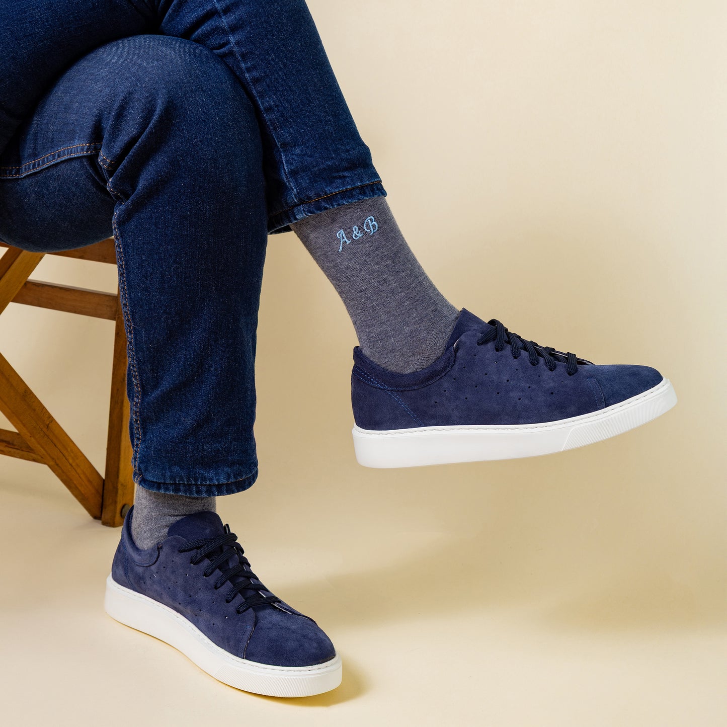 Merino Wool Gray Dress Socks