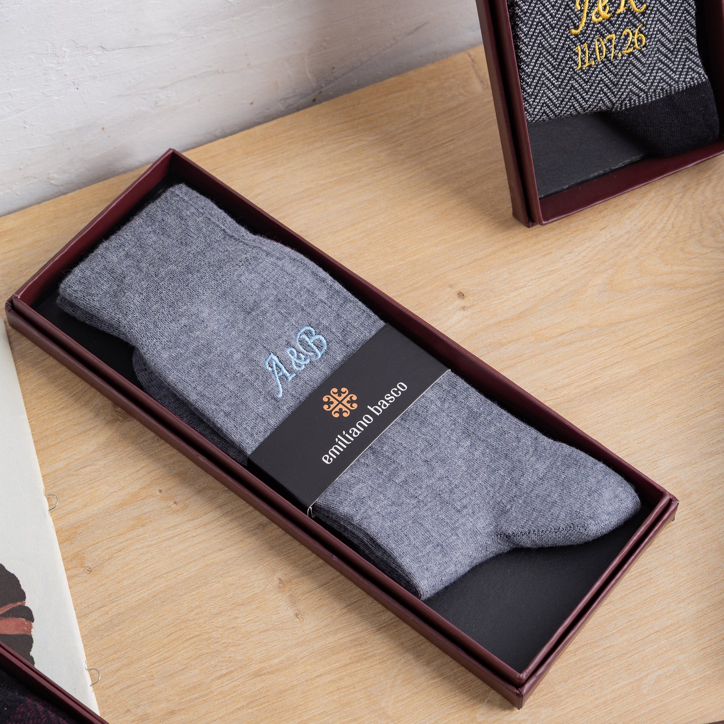 Merino Wool Gray Dress Socks