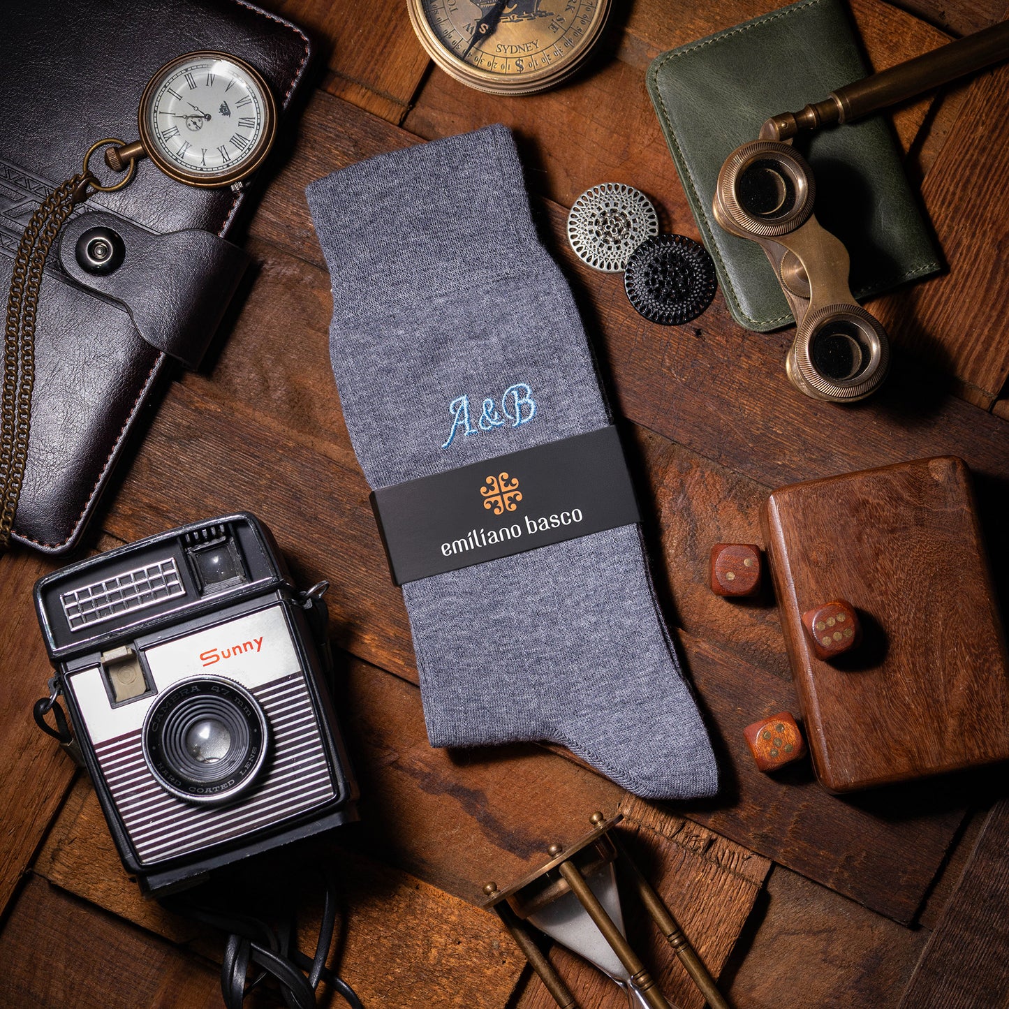 Merino Wool Gray Dress Socks