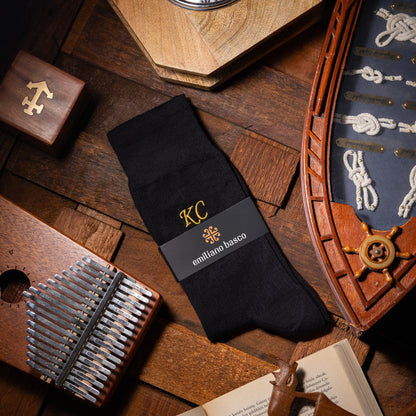 Supima Cotton Black Dress Socks
