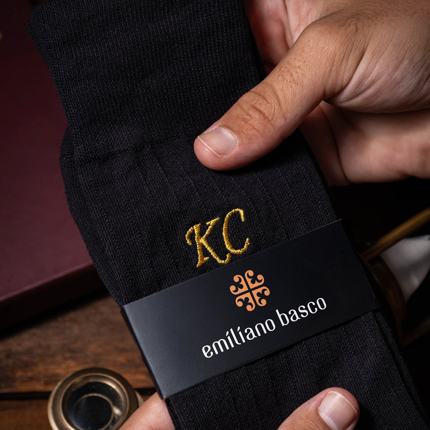 Supima Cotton Black Dress Socks