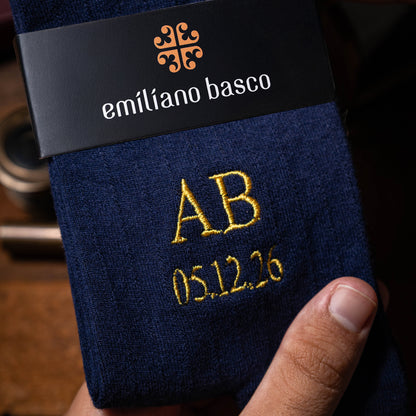 Merino Wool Navy Dress Socks