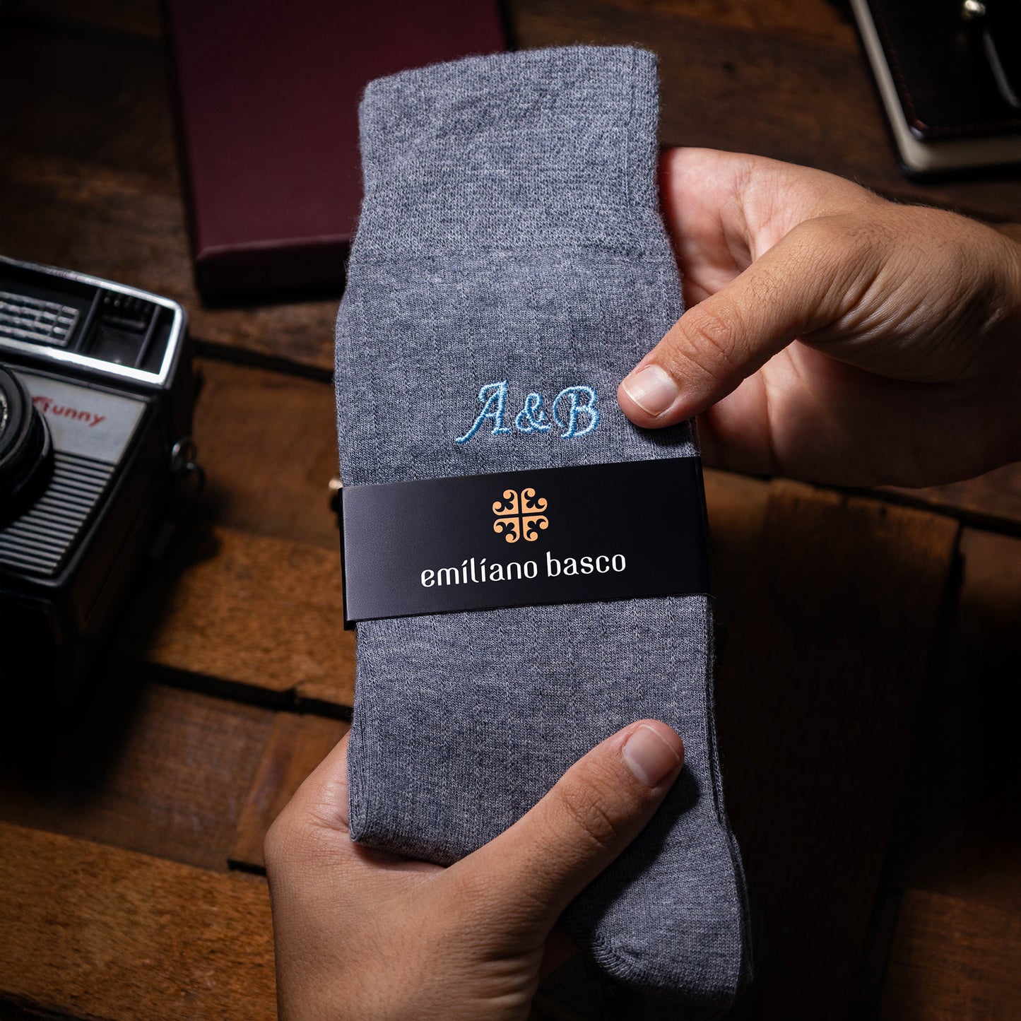 Merino Wool Gray Dress Socks