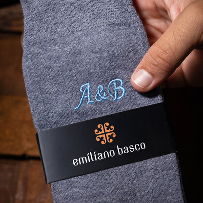 Merino Wool Gray Dress Socks