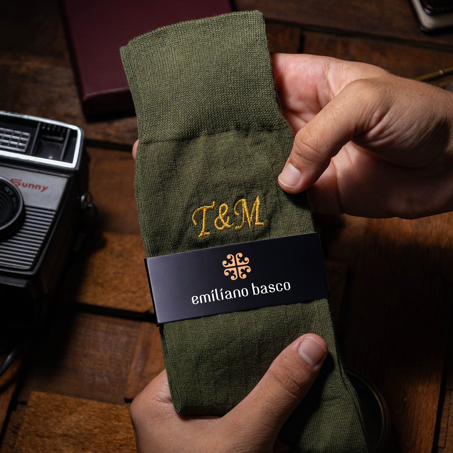 Supima Cotton Green Dress Socks