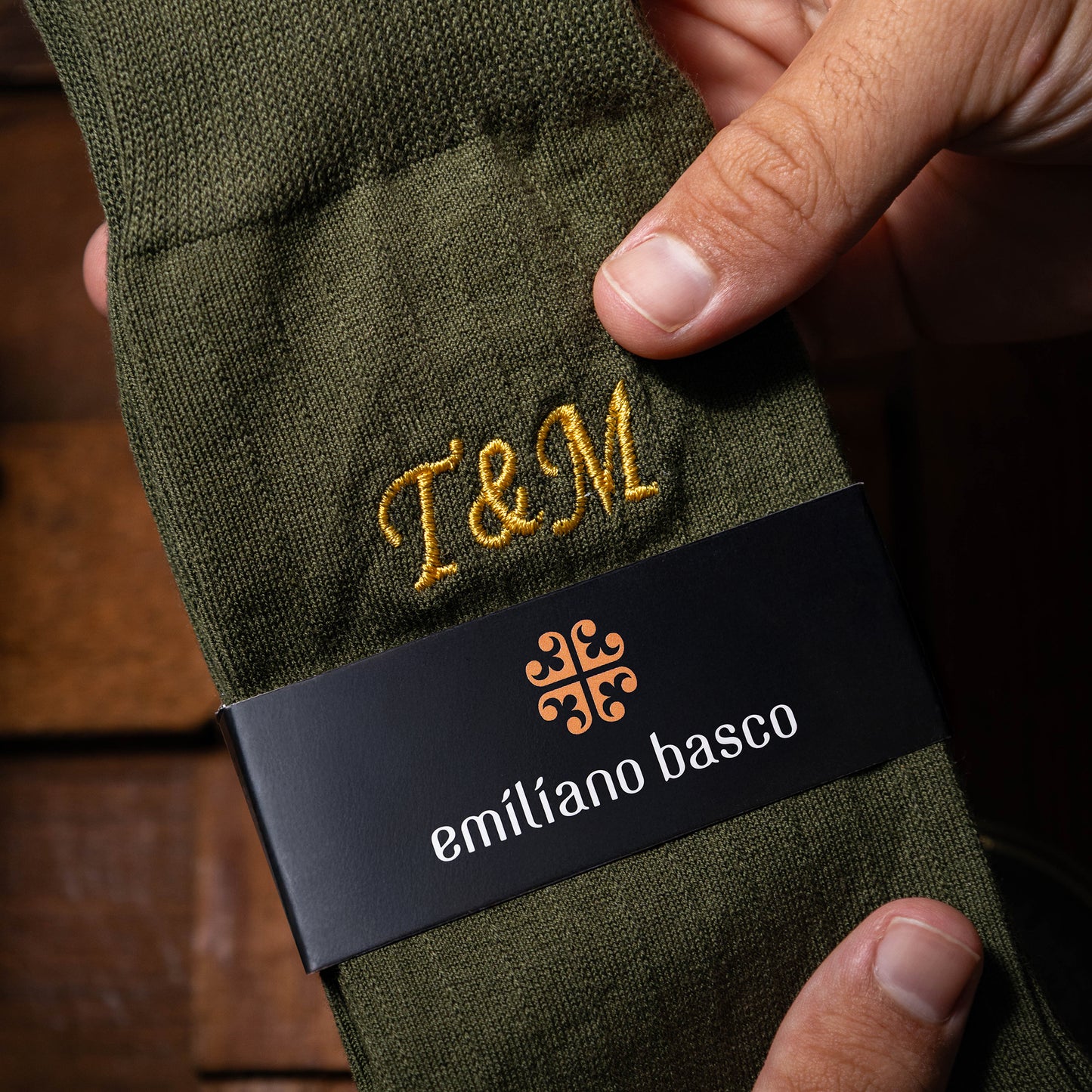 Supima Cotton Green Dress Socks