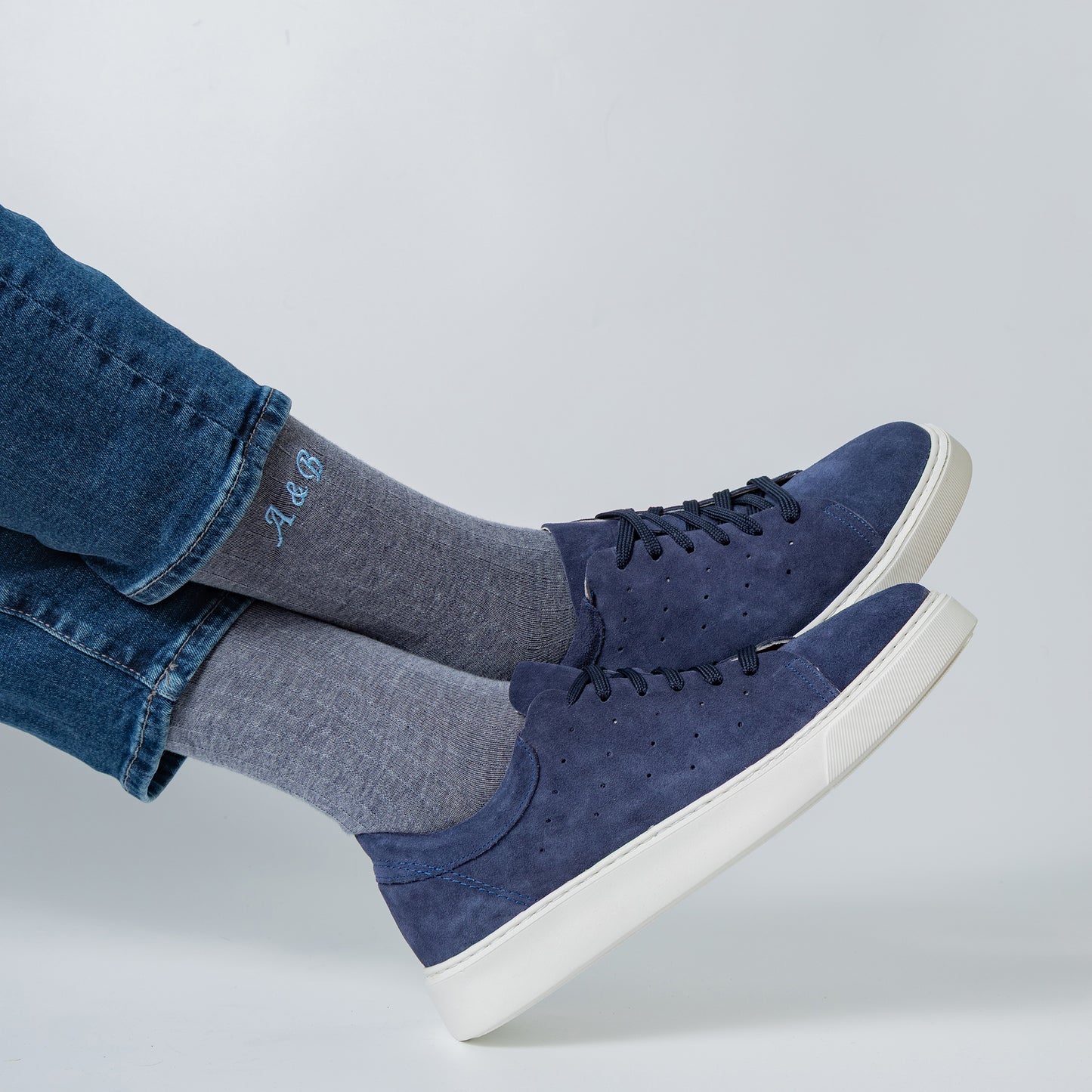 Merino Wool Gray Dress Socks