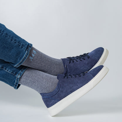 Merino Wool Gray Dress Socks