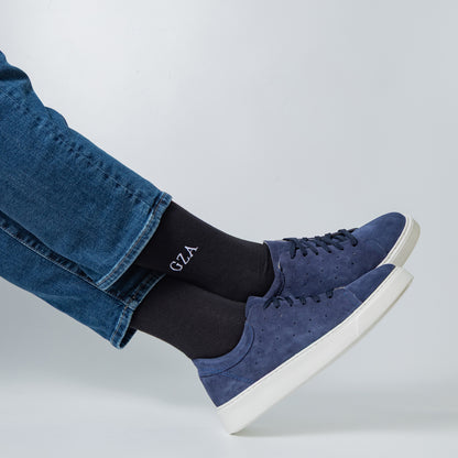 Merino Wool Black Dress Socks