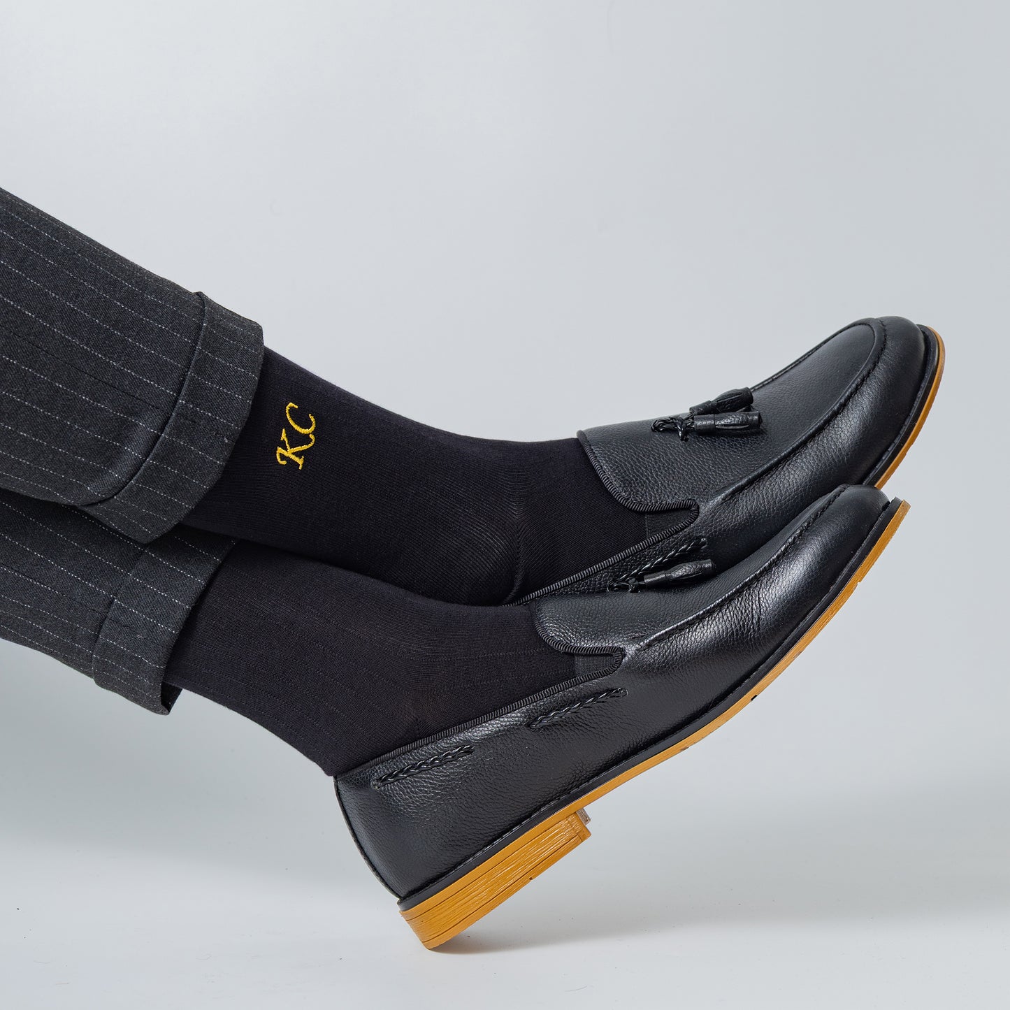 Supima Cotton Black Dress Socks