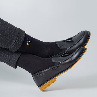 Supima Cotton Black Dress Socks
