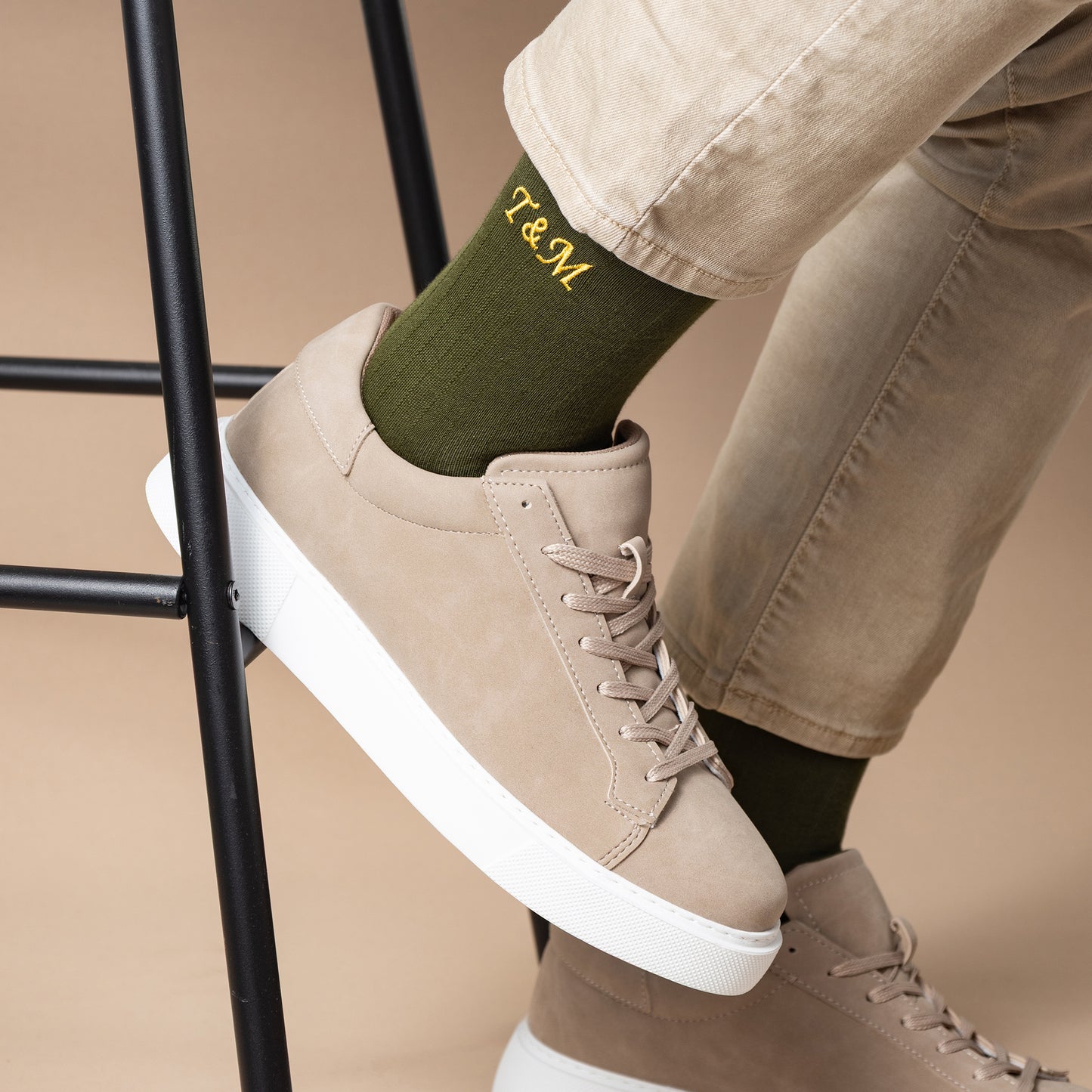 Supima Cotton Green Dress Socks