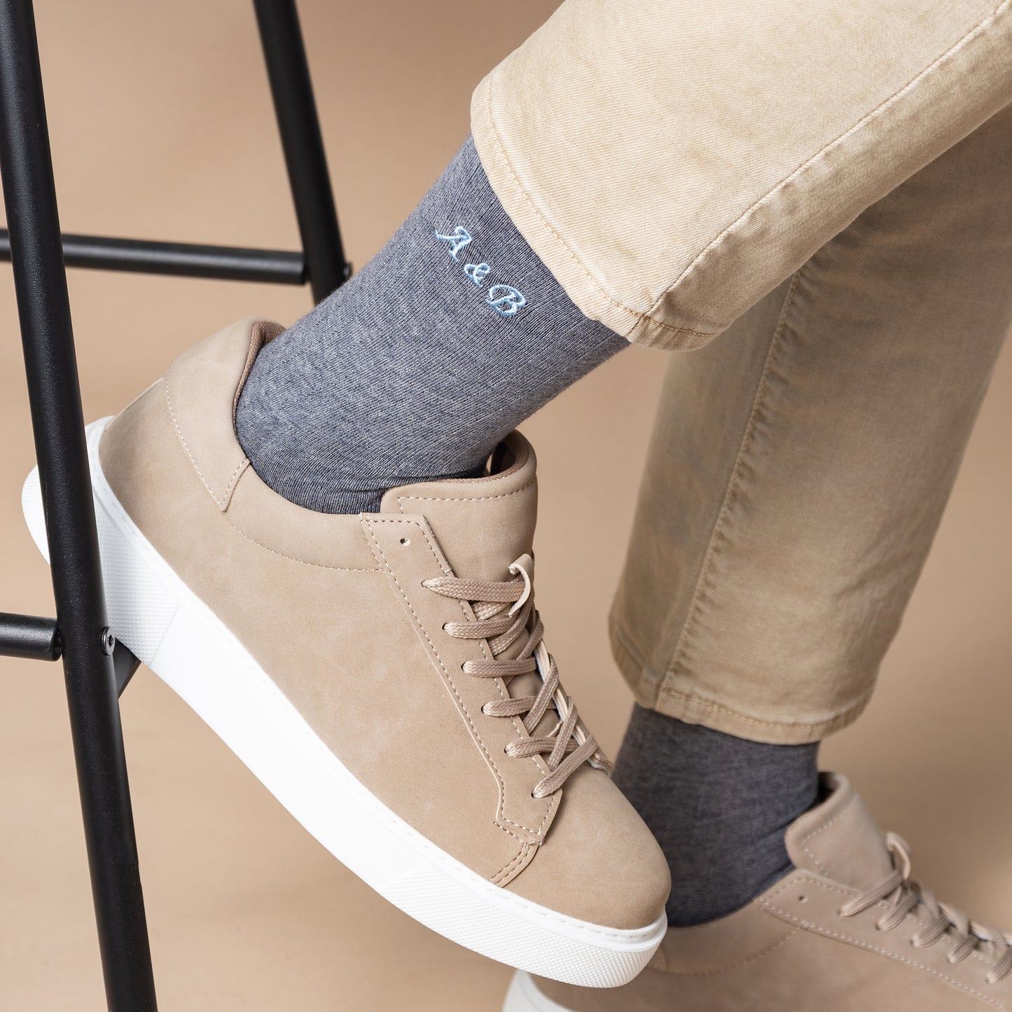 Merino Wool Gray Dress Socks