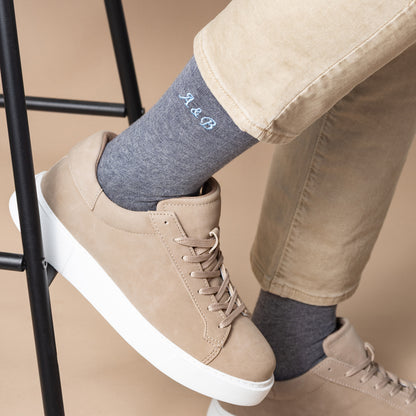 Merino Wool Gray Dress Socks