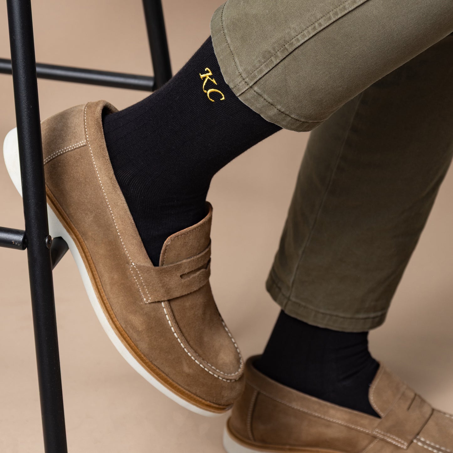 Supima Cotton Black Dress Socks
