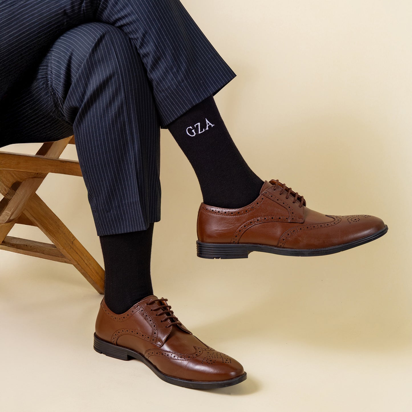 Merino Wool Black Dress Socks