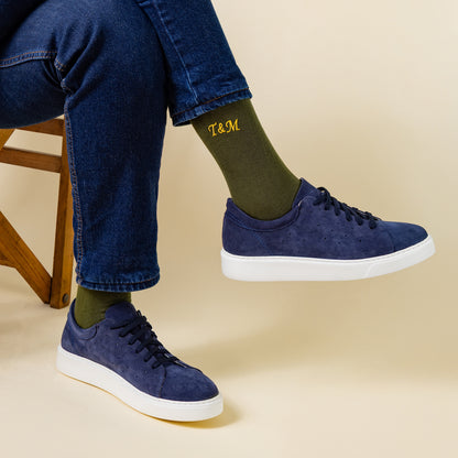 Supima Cotton Green Dress Socks