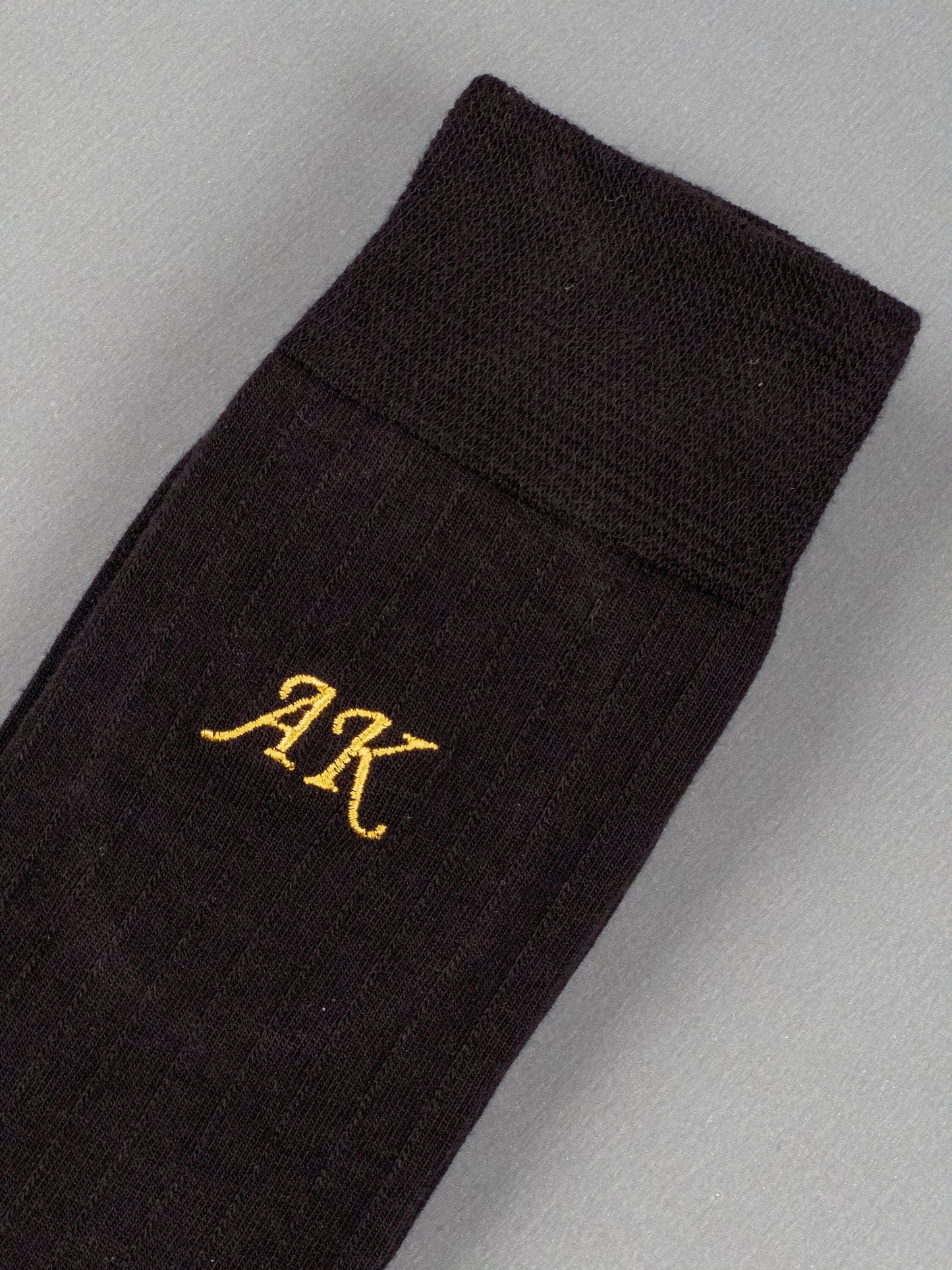 Personalized Embroidered Dress Socks  AI deneme