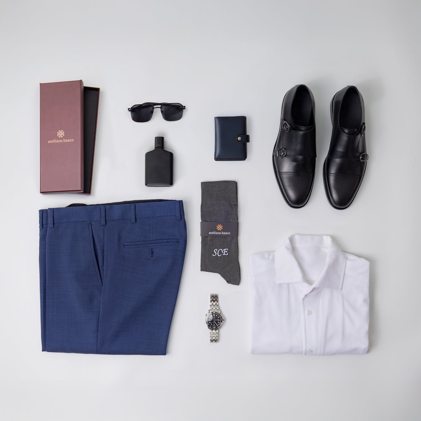 Mercerized Egyptian Cotton Gray Dress Socks