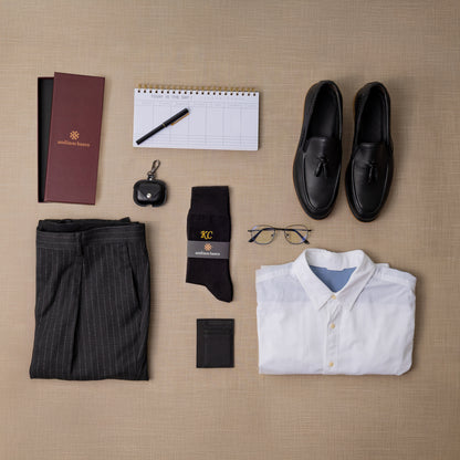 Supima Cotton Black Dress Socks