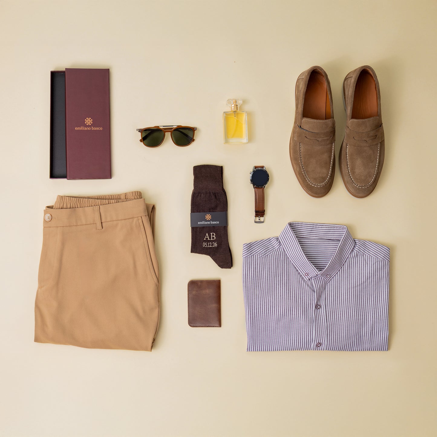 Supima Cotton Brown Dress Socks