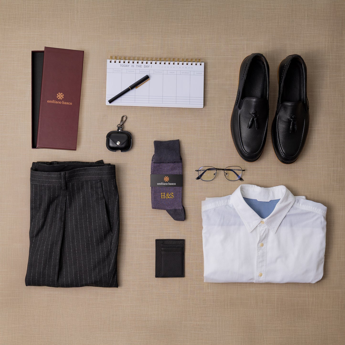 Lilac Herringbone Dress Socks