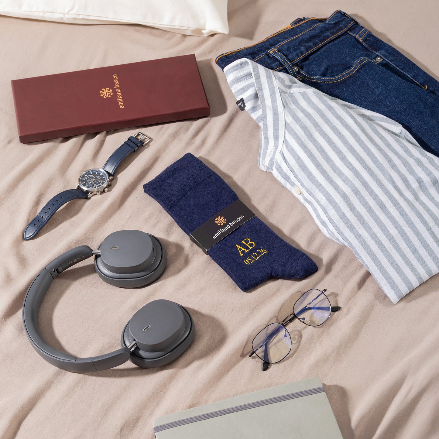 Merino Wool Navy Dress Socks